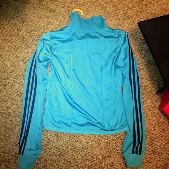 Blue adidas track jacket - Picture 2 of 3